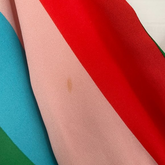 Vivacious Veronica Green Multi-Striped Midi Dress - Picture 5 of 7